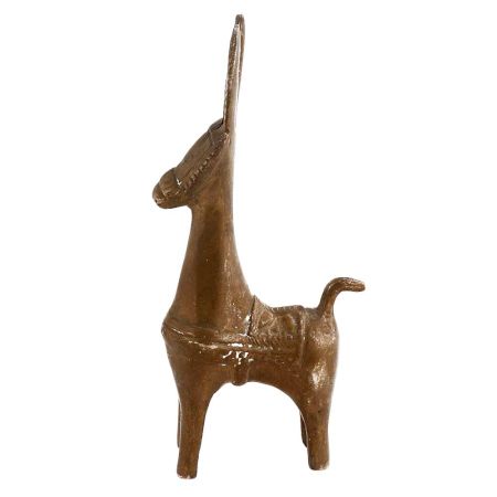 Brass Bankura Horse With A Long Neck