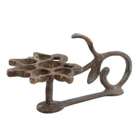 Brass Vintage Used A Small Arti Lamp With Handle