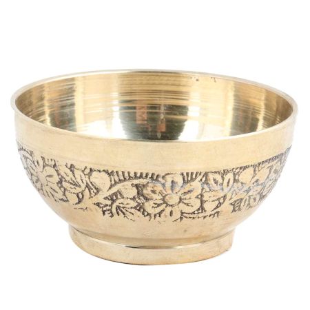 Brass Small Bowls With Carving Work - A Rare Gift Item