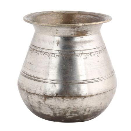 Vintage Holy Water Pots In Silver Shade