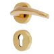 Handmade Gold Finish Elegant Mortise Door Lock Handle Set