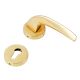 Handmade Gold Finish Elegant Mortise Door Lock Handle Set