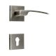 Handmade Silver Finish Mortise Handle Door Lock Set