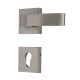 Handmade Stainless Steel Finish Square Brass Mortise Door Handle Set