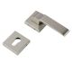 Handmade Stainless Steel Finish Square Brass Mortise Door Handle Set