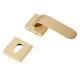 Handmade Solid Brass Brushed Yellow Gold Mortise Door Lock Handle Set