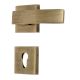 Handmade Gold Brush Brass Mortise Door Lock Handle