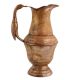 Handmade Brown Patina Rich Brass Jug Or Pitcher With Bird Handle
