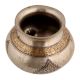 Handmade Silver Polish Brass Lota With Engraved Floral Design