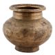 Handmade Metallic Brown Brass Water Pot With Patten Engravings