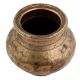 Handmade Metallic Brown Brass Water Pot With Patten Engravings