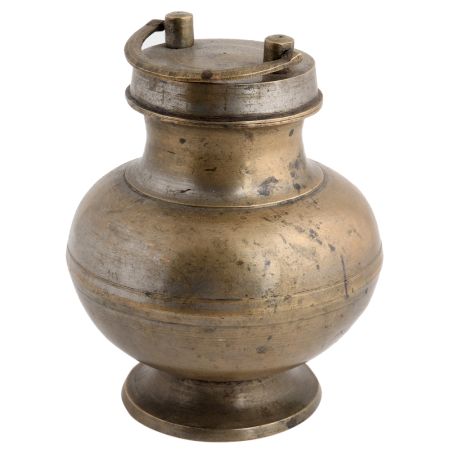 Holy Water Pot With Handle & Lid