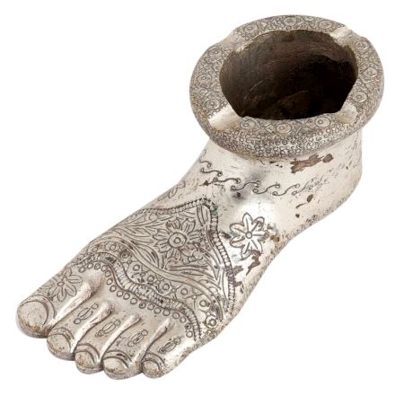 Ashtray Nickel-plated Like Shoes