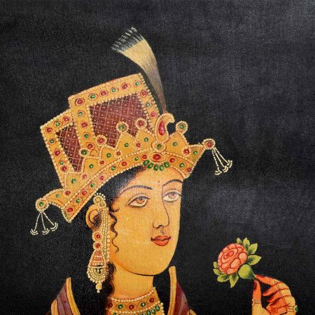 Handmade Painting Of Mughal Princess