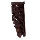 Hand Cared Antique Red Wooden Horse wall Bracket
