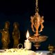 Handmade Golden Brass Hanging Diya Home Temple Pooja Room With Chain