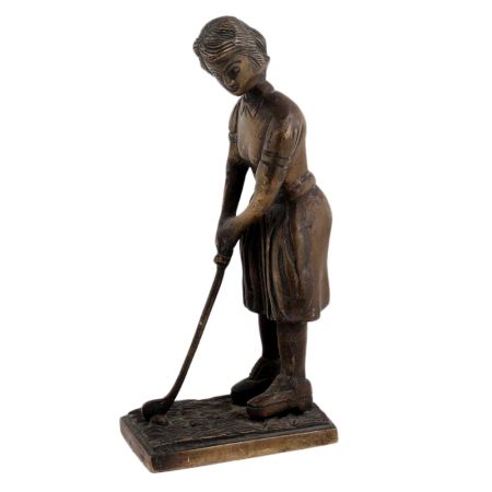 Lady Playing Golf In English Art