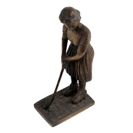 Lady Playing Golf In English Art