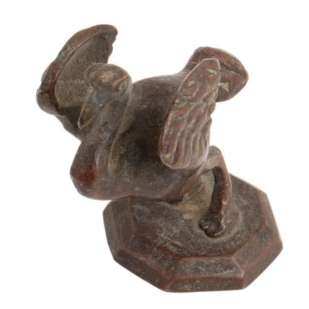 Handmade Brown Brass Flying Bird Statue  Home Decoration