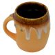 Handcrafted Dual Color Glazed Ceramic Coffee Or Tea Mug