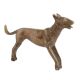 Handmade Antique Golden Brass Standing Dog Statue
