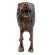 Handmade Brown Brass Lion Statue For Decoration