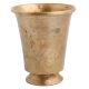 Handmade Antique Brass Metal Glass Tumbler With Round Bottom