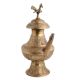 Handmade Antique Brass Indo Persian Tea pot With Bird On lid