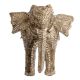 Hand made White Brass Elephant With Tribal Engraved Design