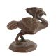 Handmade Brown Brass Flying Bird Statue  Home Decoration