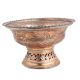 Handmade Orange Copper Leafy Patter Bowl Incense Burner