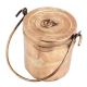 Handmade Brown Brass Milk Pot Doodh Wala Bartan With Handle