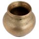 Handmade Solid Golden Brass Water Pot On a Round Base