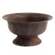 Handmade Brown Brass Fruit Flower Footed Bowl