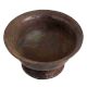 Handmade Brown Brass Fruit Flower Footed Bowl
