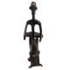 Hand made Black Brass Elongated African Man Sitting Playing Drum