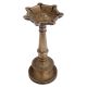Handmade Old Brass Hindu Temple Worship Oil Lamp Stand