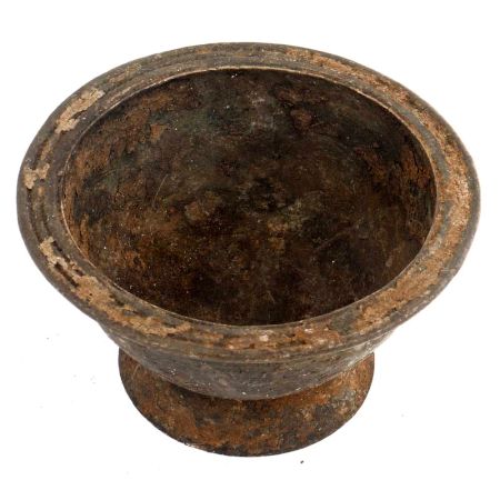 Handmade Heavily Patinated Brass Bowl