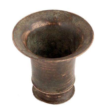 Handmade Brown Brass Tumbler Or Vase