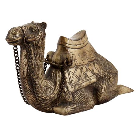 Handmade Brown  Sitting Camel Statue