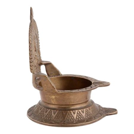 Handmade Brown Brass Laxmi Lamp Deepak Oil Lamp