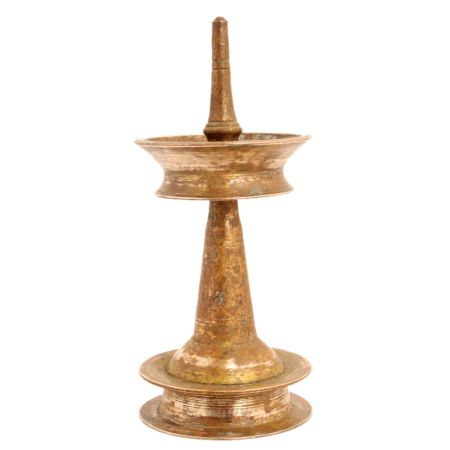 Handmade Brown Brass Oil Lamp For Diwali Decoration