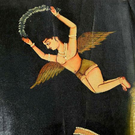 Handmade Multicolored Couple Painting For Home Decoration