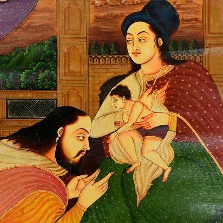 Handmade Multicolored Canvas Painting