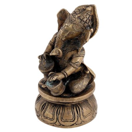 Holy God Ganesha Statue With Drums