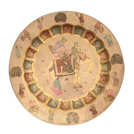 Beautiful Mughal Style Decor Plate