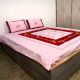 Embroidery Dual Coloured Elegant Thread Work Bedsheet