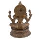 Handmade Brown Gold Brass Hindu Goddess Laxmi Statue