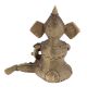Handcrafted Black Dhokra Sitting Musician Ganesha Statue
