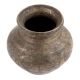 Handmade Black Brass Lota Engraved With Flower Design